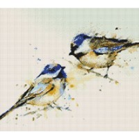 Набор для изготовления картины в алмазной технике (алмазная мозаика) Акварельные птицы