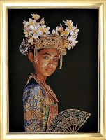 Набор для вышивания Индонезийская танцовщица (лен)