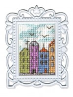 Набор для вышивания с декоративной рамкой Городской сюжет /FA020