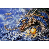 Набор для вышивания бисером Голубой дракон