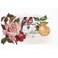 Набор для вышивания Роза и птицы