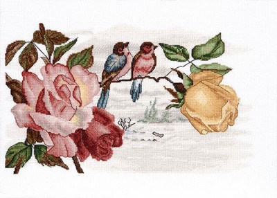 Набор для вышивания Роза и птицы