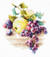 Набор для вышивания крестом Виноград и яблоки