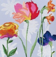 Набор для вышивания Цветы радуги /M569