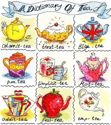 Набор для вышивания Чайный словарь (A Dictionary of Tea)