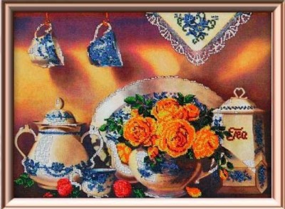 Набор для вышивания бисером Чайный сервиз 4