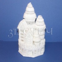 Набор для вышивания 3D-СТИЧ на пластиковой канве Зимний замок /НГ015-1