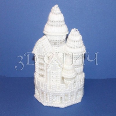 Набор для вышивания 3D-СТИЧ на пластиковой канве Зимний замок