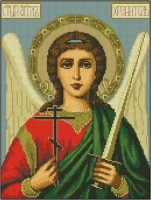 Схема для вышивания крестом Икона Ангел Хранитель /ДМС-4007