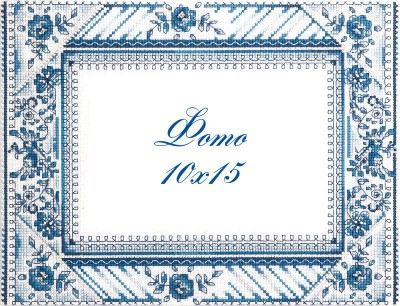 Набор для вышивания Рамка для фотографии Синяя роза