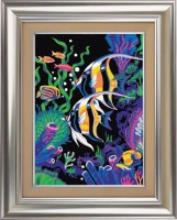 Набор для создания картины с алмазными стразами Цветные рыбки