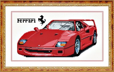 Набор для создания картины с алмазными стразами Ferrari