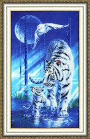 Набор для вышивания Белый тигр