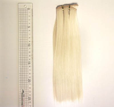 Треcсы искусственные прямые Светлый блонд (волосы для куклы)