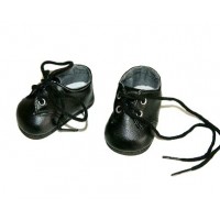Ботинки черные (одежда для куклы)