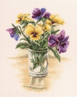 Набор для вышивания Винтажные фиалки (Vintage Violets)