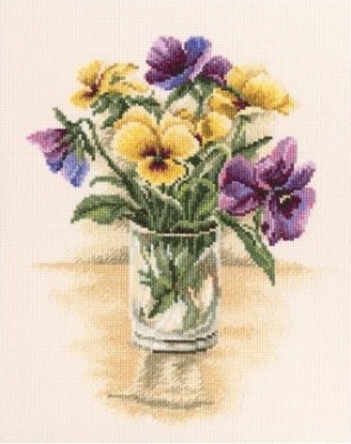 Набор для вышивания Винтажные фиалки (Vintage Violets)