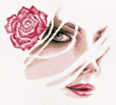 Набор для вышивания Коралловая роза (Coral rose)