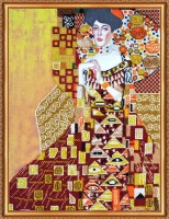 Набор для вышивания бисером Золотая Адель (Golden Adele) Густав Климт /AB-366
