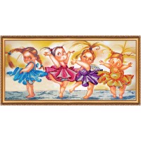 Набор для вышивания бисером Танец маленьких лебедей (Dance of the Little Swans) /AB-377
