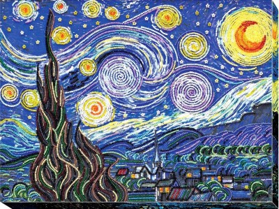 Набор для вышивания бисером Звездная ночь (Starlight night) Винсент Ван Гог
