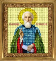 Набор для вышивания ювелирным бисером Икона Святой Сергий Радонежский (St. Sergius of Radonezh) /10514