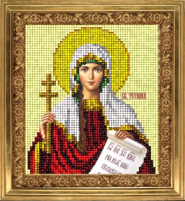 Набор для вышивания ювелирным бисером Икона Святая Тетиана (Татьяна) St. Tetiana