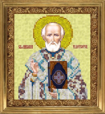 Набор для вышивания ювелирным бисером Икона Святой Николай (St. Nicholas)