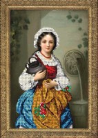 Набор для вышивания ювелирным бисером Девушка с кувшином (Girl with a jug) /50415