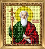 Набор для вышивания ювелирным бисером Икона Святой Андрей Первозванный (St. Andrew)