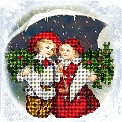 Набор для вышивания ювелирным бисером Рождественские истории 17 (Christmas stories 17)