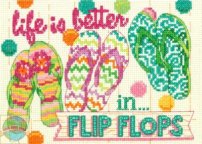 Набор для вышивания Сланцы (Flip Flops)