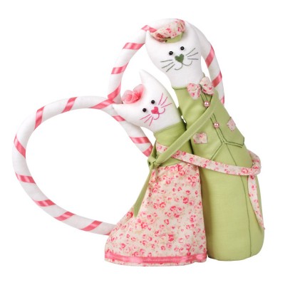 Набор для шитья Коты-обнимашки Романтики (марка Miadolla)