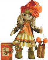 Набор для шитья текстильной каркасной куклы Осень