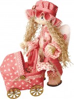 Набор для шитья текстильной каркасной куклы Ангелок /K1023