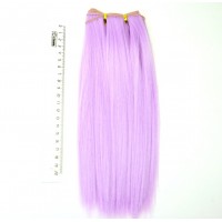Треcсы искусственные прямые Фиолетовые (волосы для куклы)