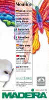 Карта цветов с живыми образцами мулине Madeira