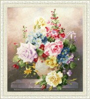 Набор для вышивания Цветочная мозаика (Flower Mosaic)