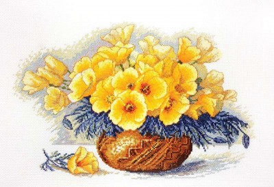 Набор для вышивания Желтые маки (Yellow Poppies)