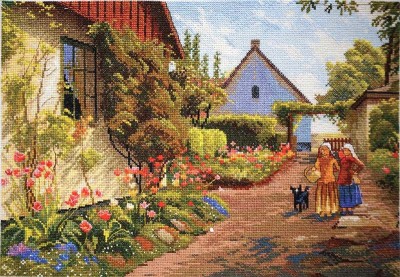 Набор для вышивания Дома в цвету (Houses in Flowers)