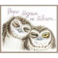Набор для вышивания Сони совули (Sleepy Owls)
