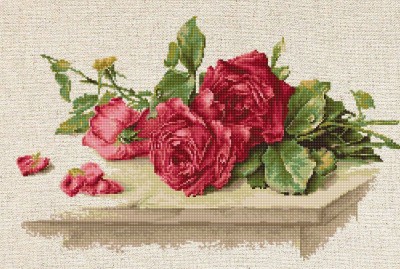 Набор для вышивания Красные розы (Red Roses)