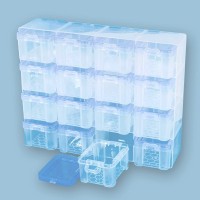 Пластиковый модуль-органайзер с контейнерами, прозрачный /ОМ-181