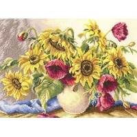 Набор для вышивания Маки и подсолнухи (Poppies and Sunflowers)