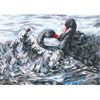 Набор для вышивания Два черных лебедя (Two Black Swans) /M557