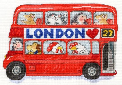 Набор для вышивания крестом Лондонский автобус (London Bus)