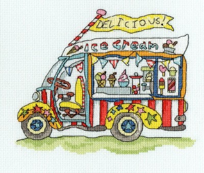 Набор для вышивания крестом Палатка с мороженым (Ice Cream Van)