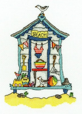 Набор для вышивания крестом Пляжный домик (Beach Hut)