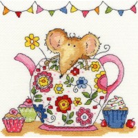 Набор для вышивания крестом Чайная мышь (Teapot Mouse)