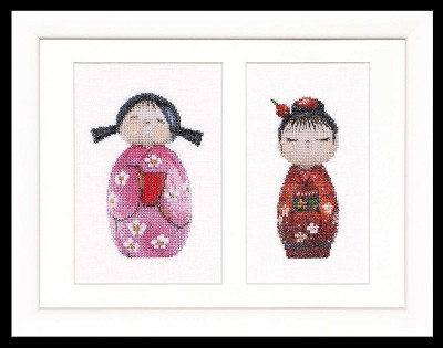 Набор для вышивания Куклы Kokeshi Dolls